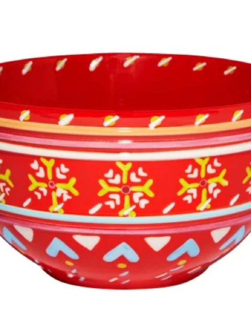Anthropologie Orkney 6 inch Ceramic Bowl with Blue and Yellow Pattern